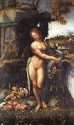 LEONARDO da Vinci Leda and the Swan Sweden oil painting artist
